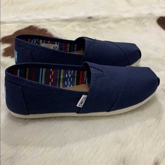 NWT• TOM’S Classic Navy Alpargata Venice Coll - Picture 7 of 12